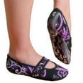 thumbnail image 4 of Nufoot Betsy Lou Women's Shoes, Best Foldable & Flexible Flats, Slipper Socks, Travel Slippers & Exercise Shoes, Dance Shoes, Yoga Socks, House Shoes, Indoor Slippers, Coffee, Medium, 4 of 5