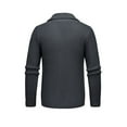 thumbnail image 5 of Xzbqbs Mens Casual Jackets Button Down Slim Fit Stretch Knit Sweater Cardigan Jacket Fashion Lightweight Collared Fall Winter Coats, 5 of 8