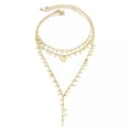 thumbnail image 5 of K-KED Multi Layered Necklace 3 Pieces/set Chain Choke Choke Star Charm Delicate Jewelry Bohemia-Silver, 5 of 8