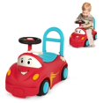 thumbnail image 1 of B. toys – Push CarToy – Ride-On Race Car –Walker Toy - Handle & Storage Space – Lights, Songs & Sounds – 1 Year + – Rollin' Riders - Freddy Zoom, 1 of 5