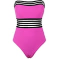 thumbnail image 4 of Trajes de baño de una pieza sin tirantes para mujer Trajes de baño con control de barriga Halter Trajes de baño adelgazantes MFZFUKR CZYD-SY77-6, 4 of 6