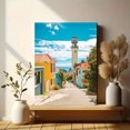 thumbnail image 6 of Lighthouse Coastal Town Canvas Print/Wall Art， Suitable for Living Room， Bedroom， Office， Kitchen， and Hallway Decoration., 6 of 8