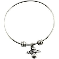 I Love Softball Bangle