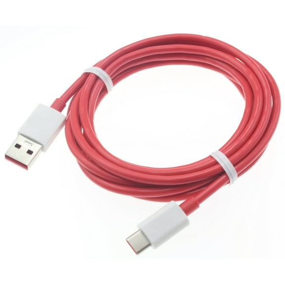 Red 6ft USB-C Cable for T-Mobile REVVL 6 5G Phone - Charger Cord Power Wire Type-C Long L9V Compatible With REVVL 6 5G Model