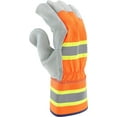 thumbnail image 5 of Westchester Hi-Viz Split Cowhide Leather Palm Gloves XL, 12 Paris, 5 of 6