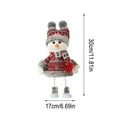 thumbnail image 3 of Liamobondopolis Mini Snowman Doll with Santa Hat Christmas Decorations Cute Holiday Figurine for Home Tabletop Tree Festive Decor, 3 of 7