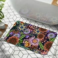 thumbnail image 6 of 1pc Dark Multicolored Floral Bathroom Rug Bathroom Decor and Accessories- Durable,Anti Slip,And Quick Drying,Suitable For Indoor/outdoor Use - Perfect For Bathrooms,Bedrooms,Kitchens, 6 of 9