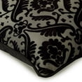 thumbnail image 2 of The HomeCentric Throw Pillow Covers Decorative Pillow Cover Pack of 2 18x18 inch (45x45 cm) Burnout Velvet Pillowcase Square Black & Grey Throw Pillows Cover Couch Cushion Cover Damask-Victorian Black, 2 of 6