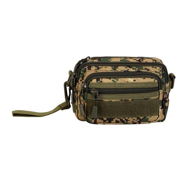 Bolsa de Bandolera 13x19x10 cm para Trabajo Deporte al Aire Libre Viaje , Bosque Digital Woodnd Digital Macarena Bolso de los hombres de utilidad