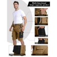 thumbnail image 5 of Migroa Men's Hiking Cargo Shorts with Zipper Pockets Lightweight Outdoor Work Camping Sport Golf Casual Travel Fishing Multipocket Brown 3Xl, 5 of 8