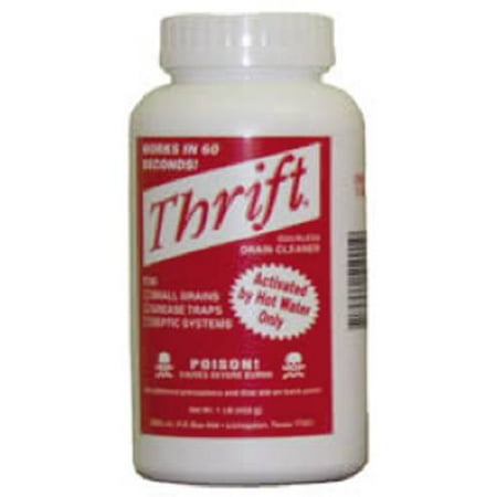 THRIFT DRAIN CLEANER 1 LB (Best Drain Cleaner For Standing Water)