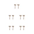 thumbnail image 1 of Sonducket 1 par de pendientes reutilizables con lazo de perla encantadora para mujer, gota para la oreja, aniversario de boda, joyería de graduación, Oro 5piezas Sonducket CBP221745, 1 of 6
