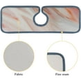 thumbnail image 2 of SKYSONIC Faucet Absorbent Mat 2 Pcs Abstract Marble Wood Texture Kitchen Faucet Splash Catcher Washable Counter Drying Pads Behind Faucet for Kitchen Bathroom, 2 of 7