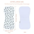 thumbnail image 5 of 12-Pack 2-in-1 Baby Bibs & Burp Cloths Set, 3-Layer Design, Large Size, Super Absorbent, 100% Organic Cotton, Soft & Comfortable, 5 of 7