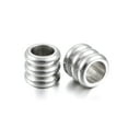 thumbnail image 2 of U8MO 20pcs 304 Stainless Steel Metal Bead Spacers Column Large Hole Crafting 4.5x5mm, 2 of 2