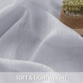 thumbnail image 6 of JIUZHEN Short Sheer Curtains 54 Inches Long, Rod Pocket Light Filtering Semi Transparent Voile Window Curtains for Living Room & Bedroom, Set of 2 Panels with Tiebacks, W52 x L54, Grey, 6 of 8