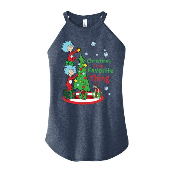 Cat in the Hat - Christmas Is A Family Thing - High Neck Tank