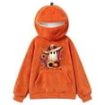 thumbnail image 5 of XAOFW Halloween Pumpkin Hoodies For Women Ghost Printed Long Sleeve Hooded Sweatshirt Loose Fit Pullover Hoodies With Pockets Trendy· Top L, 5 of 5