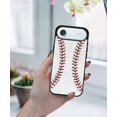 thumbnail image 5 of WIRESTER Shockproof Soft Rubber Cover Case for Apple iPhone 17 Air 6.6" 2025, Baseball, 5 of 5