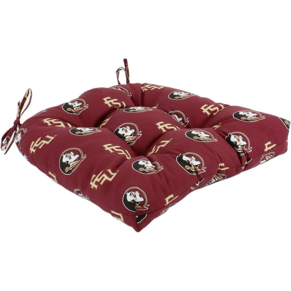 College Covers Florida State Seminoles Patio Seat D Cushion 20" x 20", 2 Tie Backs