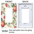 thumbnail image 3 of Yayeee Rocker Switch Wall Plate 3-Gang 6.5"x4.6" Home Decorative Outlet Cover, Beige Apple Pattern, 3 of 6