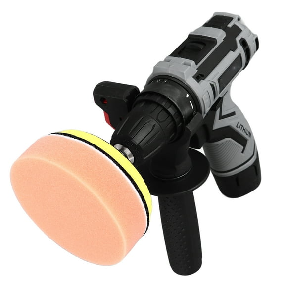 Car Polisher Tool, Rechargeable Stepless Adjustment US Plug 100-240V LED Light Cordless Polisher Wide Application 3 Jaw Chuck High Speed for Maintenance