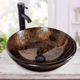 thumbnail image 2 of Grifo ORB artístico Sink SOLIDEE de vidrio templado redondo de 42 x 14 cm, 2 of 7