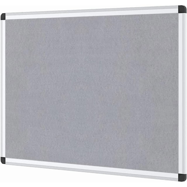 Tableau d'Affichage en Feutre Tableau de Messages de Bureau Cadre en Aluminium