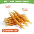 thumbnail image 4 of MON2SUN Chicken Wrapped Cod Sticks Small Dog Treats, 14 oz (40 Count), 4 of 10