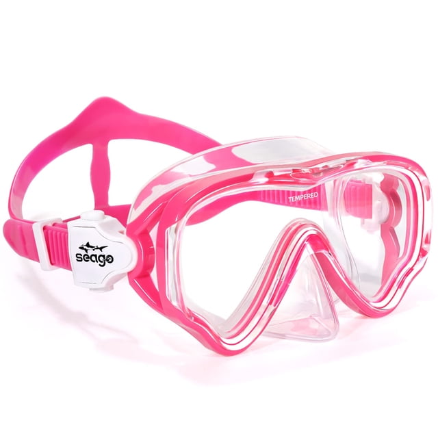Máscara de natación Seago Kids Swim Diving Scuba, antivaho, vista 180°