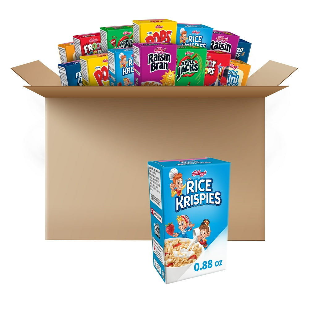 Kellogg's Breakfast Cereal, Variety Pack, Single-Serve Boxes, 48ct 51 ...