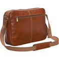 thumbnail image 3 of AmeriLeather Dual Flap Leather Messenger-Color:Brown, 3 of 4
