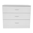 thumbnail image 4 of UBesGoo Modern White 3 Drawer Dresser Bedroom White Finish, 4 of 11