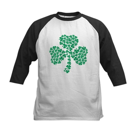 CafePress - Shamrock Of Shamrocks Kids Baseball Tee - Kids Cotton Baseball Jersey, 3/4 Sleeve Shirt