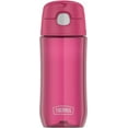 thumbnail image 4 of Thermos Kids Plastic Water Bottle with Spout Lid - Raspberry, 4 of 4