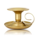 thumbnail image 1 of Candelabro decorativo interior anti-óxido de hierro de hierro de hierro a la luz de la vela de la cena del soporte del soporte de la vela con la manija de oro 2 piezas Noticed HA010578-02B, 1 of 6