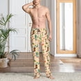 thumbnail image 2 of Pofeuu Groovy American Western Footwear Print Men's Pajama Pants, Soft Lounge Pajama Pants with big pockets for Men Plaid Pj Bottoms-Small, 2 of 6