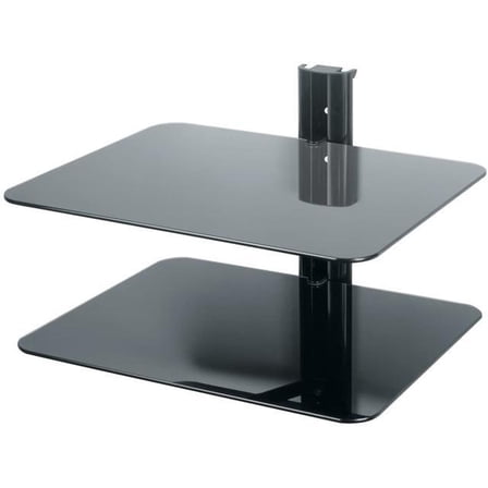 ES250B-E AV Wall Shelves 2 Shelves, Black