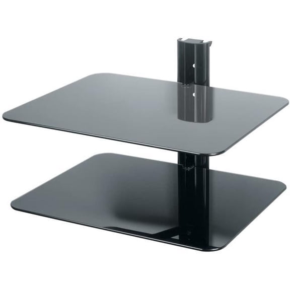 ES250B-E AV Wall Shelves 2 Shelves, Black
