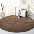 thumbnail image 2 of SAFAVIEH California Plush Solid Shag Area Rug, Taupe, 5'3" x 5'3" Round, 2 of 11