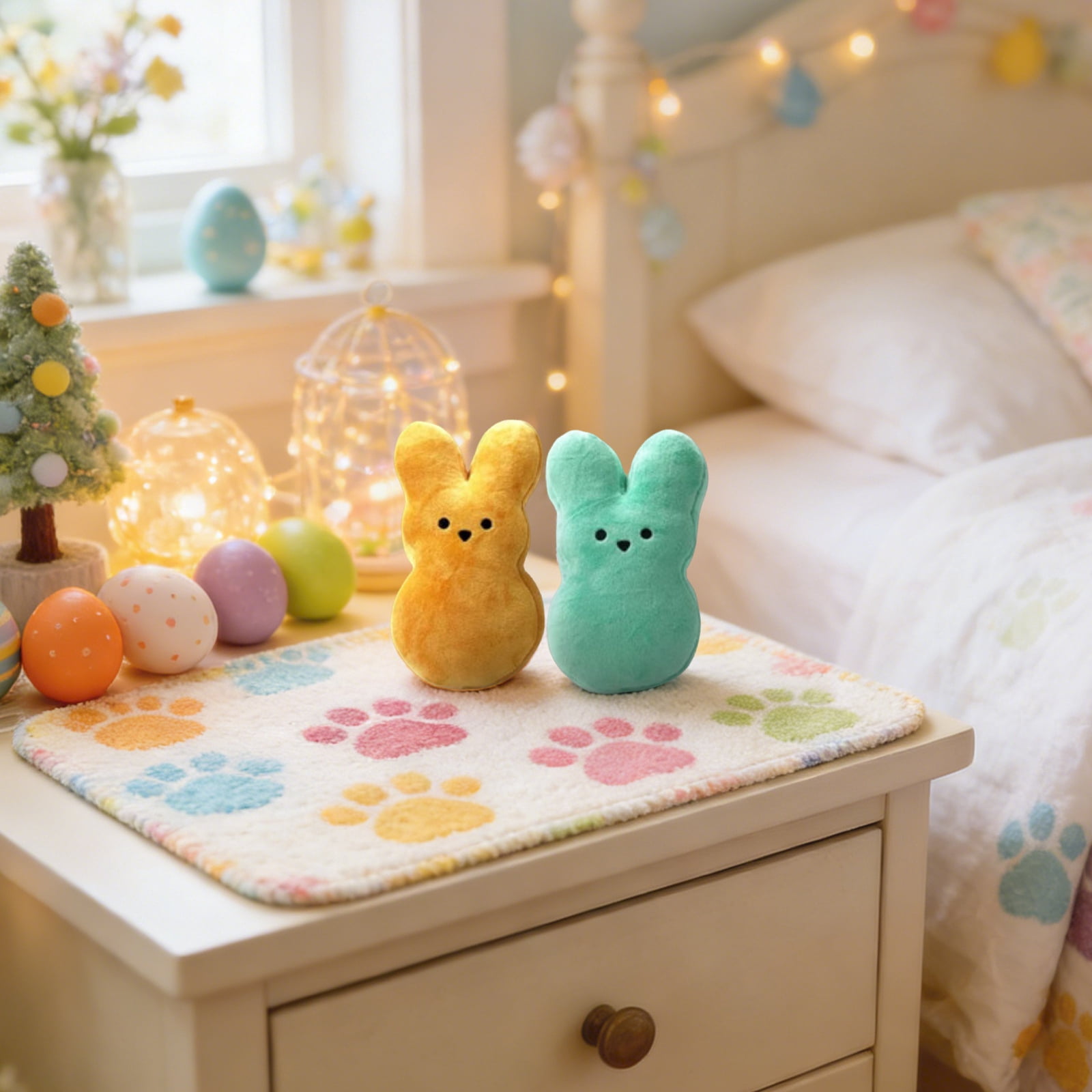 24Pcs Easter Bunny Plush Toys, Easter Basket Stuffers Toys for Kids, Cute Easter Bunny Stuffed Animals Plushie, Easter Party Favors Gift for Girls Boys - 5.9 inch