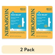 (2 pack) Neosporin + Pain Relief Dual Action First Aid Antibiotic Cream,.5 oz