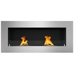 42 Recessed Ultra Thin Wall Mounted Electric Fireplace Walmart Com Walmart Com