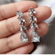thumbnail image 2 of Xiao Hua Pendientes colgantes de estilo retro, nuevos y únicos, para mujer, estilo étnico bohemio, vintage (plateados)., 2 of 3