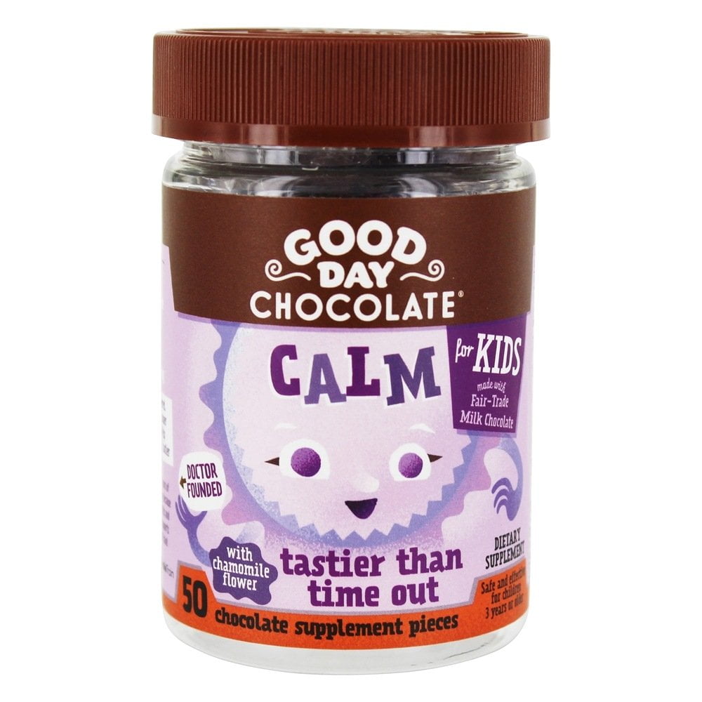 Good Day Chocolate Calm For Kids Chocolate Supplement 50 Piece s Good Day Chocolate Calm For Kids Chocolate Supplement 50 Piece s