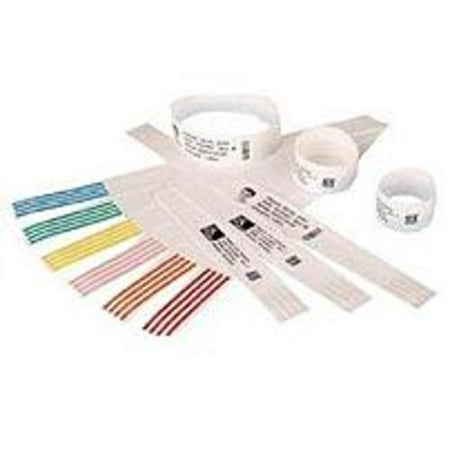 - Zebra Z-Band QuickClip 10007000K Wristband Thermal Label for HC100 Thermal Printer - 260 Labels/Roll - Black, White