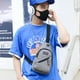 thumbnail image 3 of Hombres deporte casual pecho bolsas cremallera nylon Fanny Crossbody cinturón bolsa (gris) Tmvgtek Para estrenar, 3 of 9
