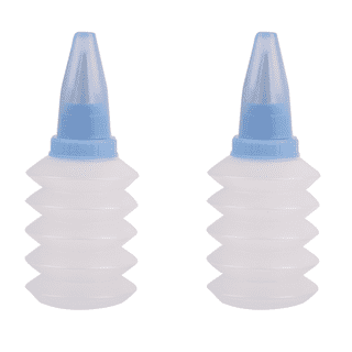 Fox Run Icing Squeeze Bottles for Cookie and Cake Decorating, Condiments,  Sauces, Arts and Crafts, Set of 3, Clear