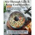 thumbnail image 4 of Cook N Home Professional Pots and Pans Nonstick Cookware Set, Belly Shape Kitchen Cooking Set with Frying Pans and Saucepans, Induction Compatible, 10-Piece, Turquoise, 4 of 9
