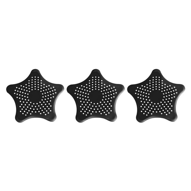Yuarrent Colador de fregadero de estrella de cinco puntas de silicona para cocina, filtro de baño, desagües de suelo, coladores de filtro de Type1 NO1 Yuarrent CBP132982